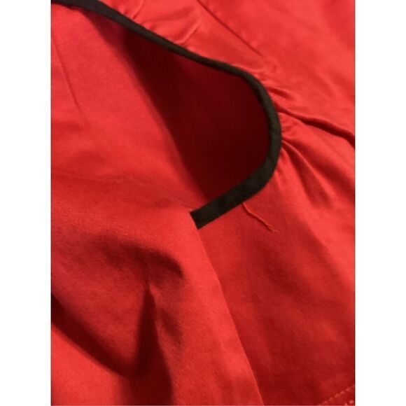 Unique Style Vintage Double Breasted Red Trench Coat M - Picture 7 of 8